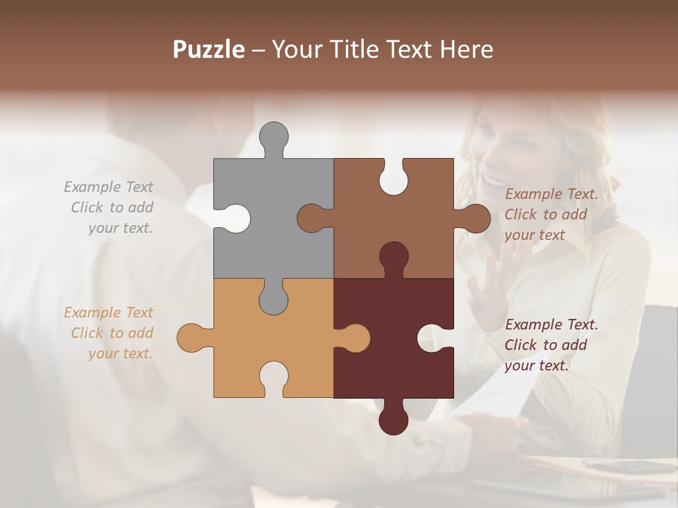 Discussion Sitting Business PowerPoint Template