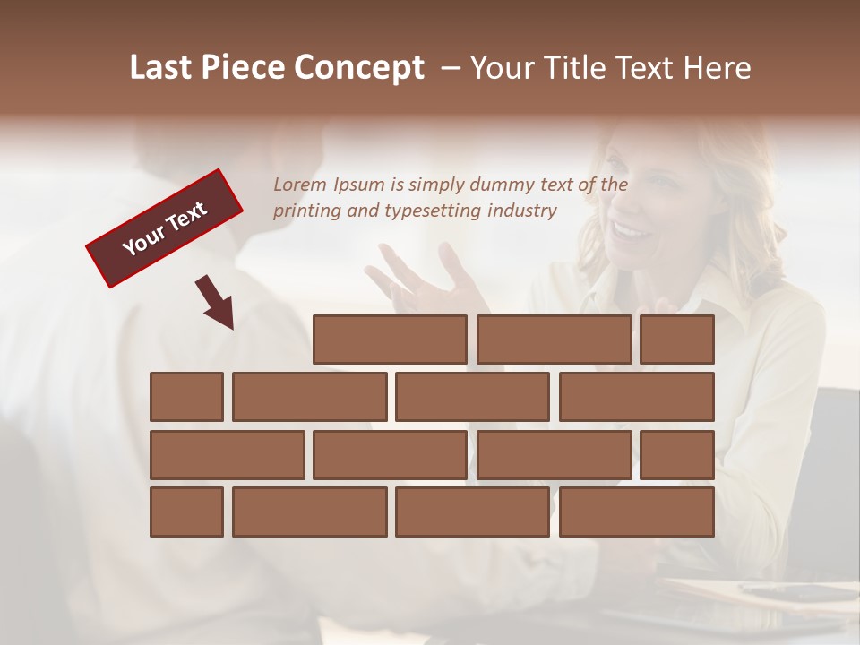 Discussion Sitting Business PowerPoint Template