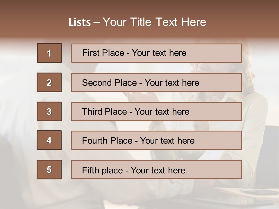 Discussion Sitting Business PowerPoint Template