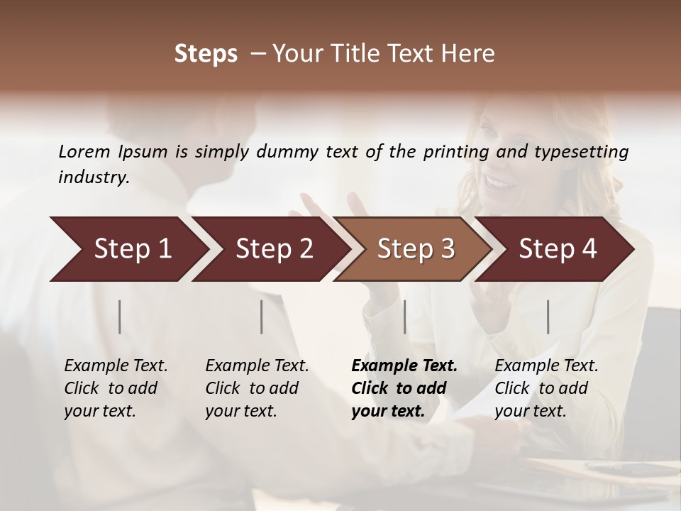 Discussion Sitting Business PowerPoint Template