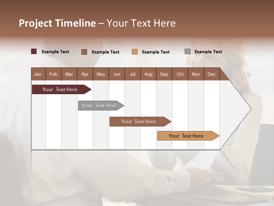 Discussion Sitting Business PowerPoint Template