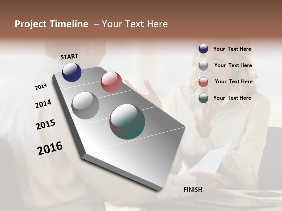 Discussion Sitting Business PowerPoint Template