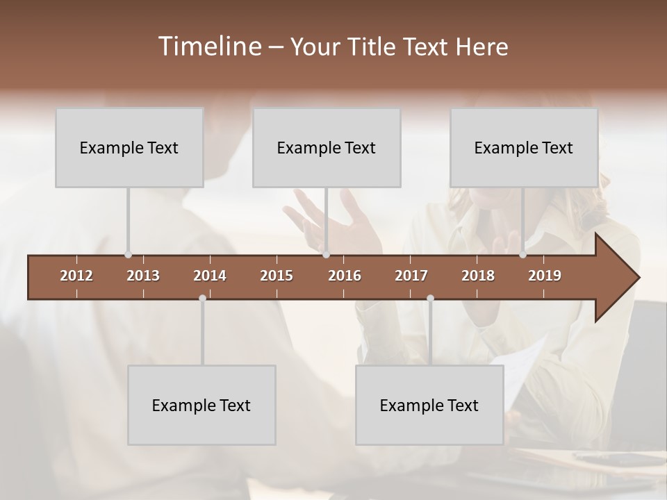 Discussion Sitting Business PowerPoint Template