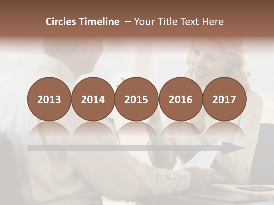 Discussion Sitting Business PowerPoint Template