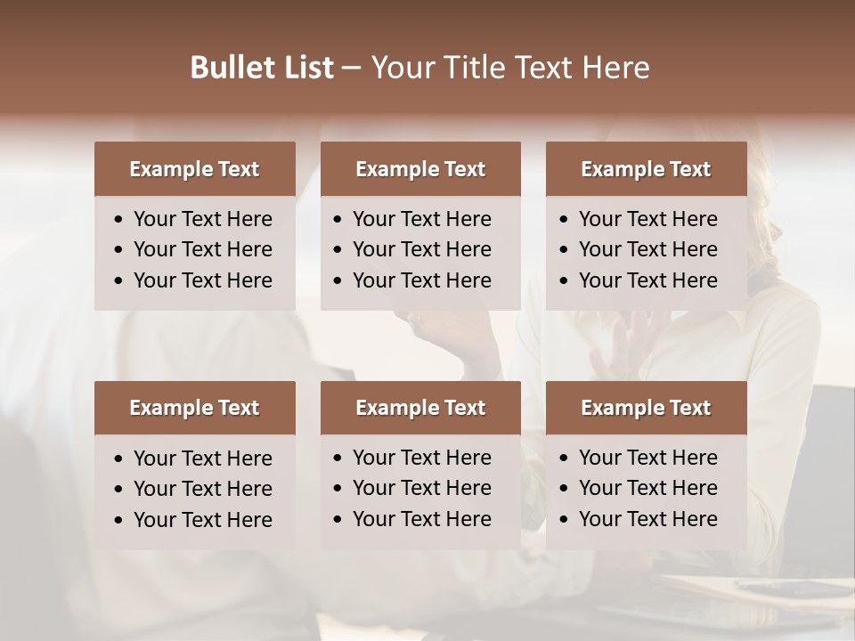 Discussion Sitting Business PowerPoint Template
