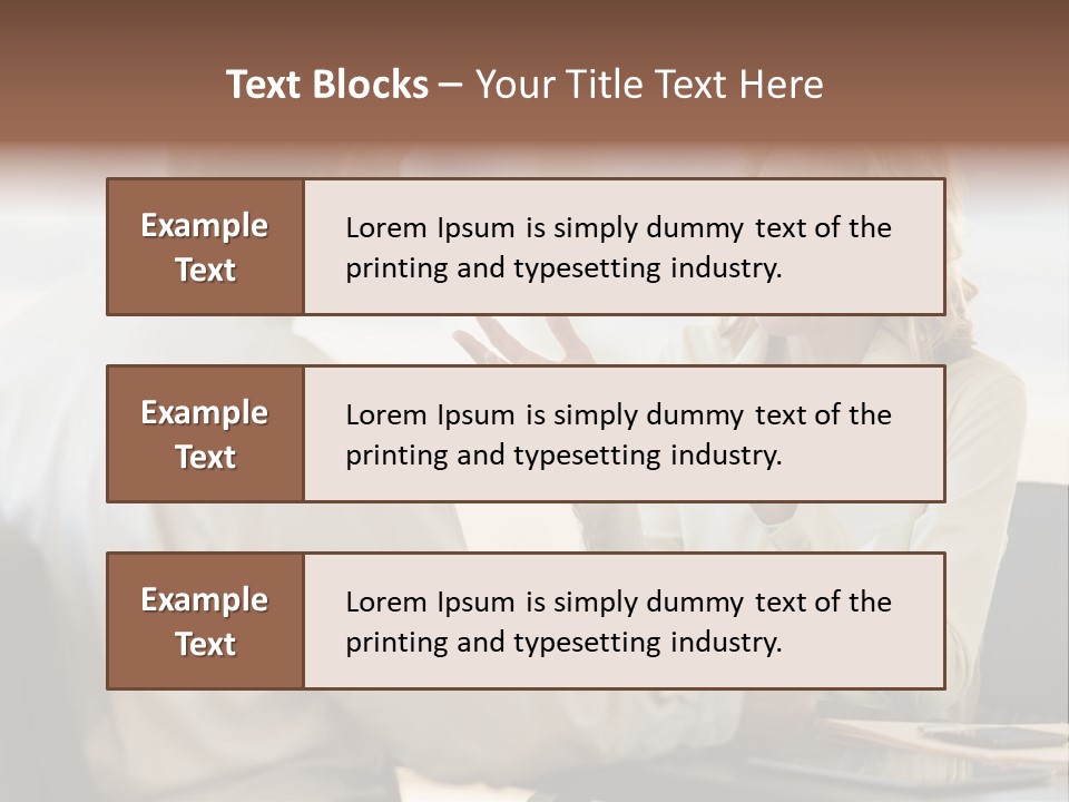 Discussion Sitting Business PowerPoint Template