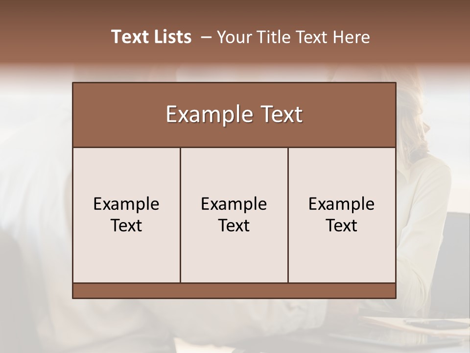 Discussion Sitting Business PowerPoint Template