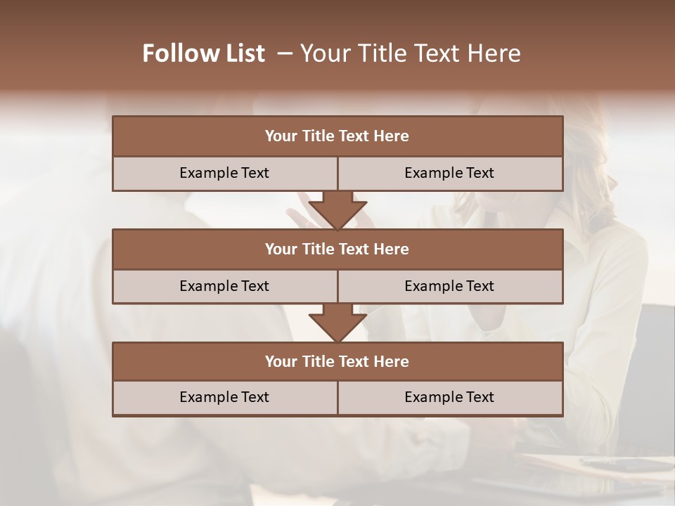 Discussion Sitting Business PowerPoint Template