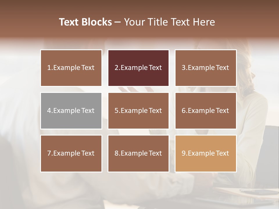 Discussion Sitting Business PowerPoint Template