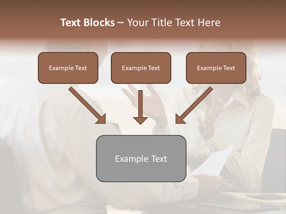 Discussion Sitting Business PowerPoint Template