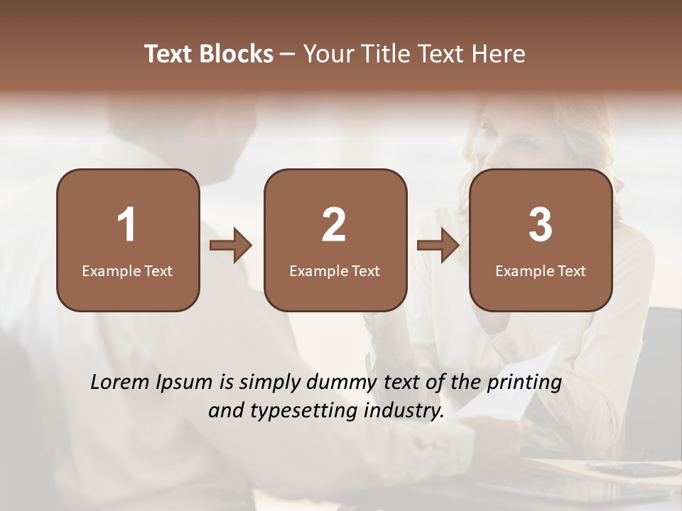 Discussion Sitting Business PowerPoint Template