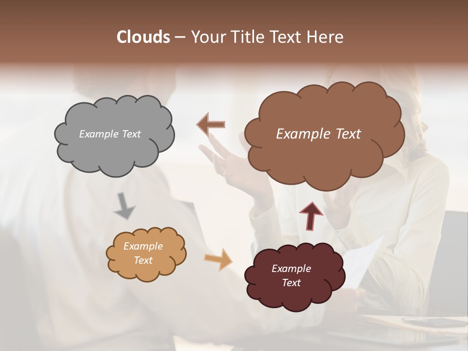 Discussion Sitting Business PowerPoint Template