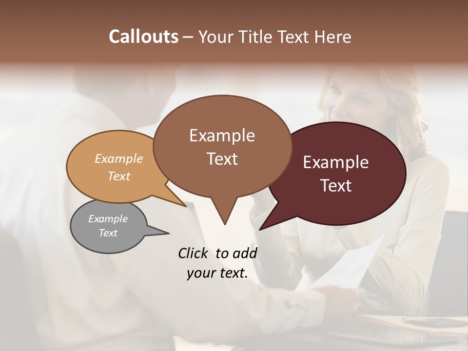 Discussion Sitting Business PowerPoint Template