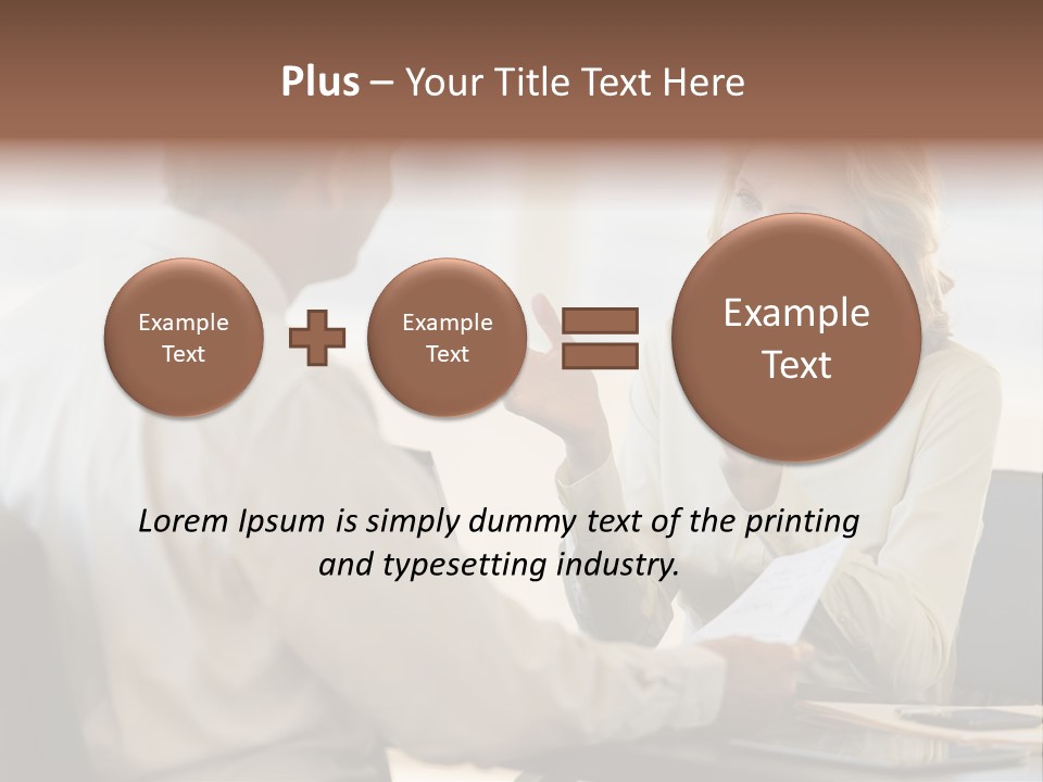 Discussion Sitting Business PowerPoint Template