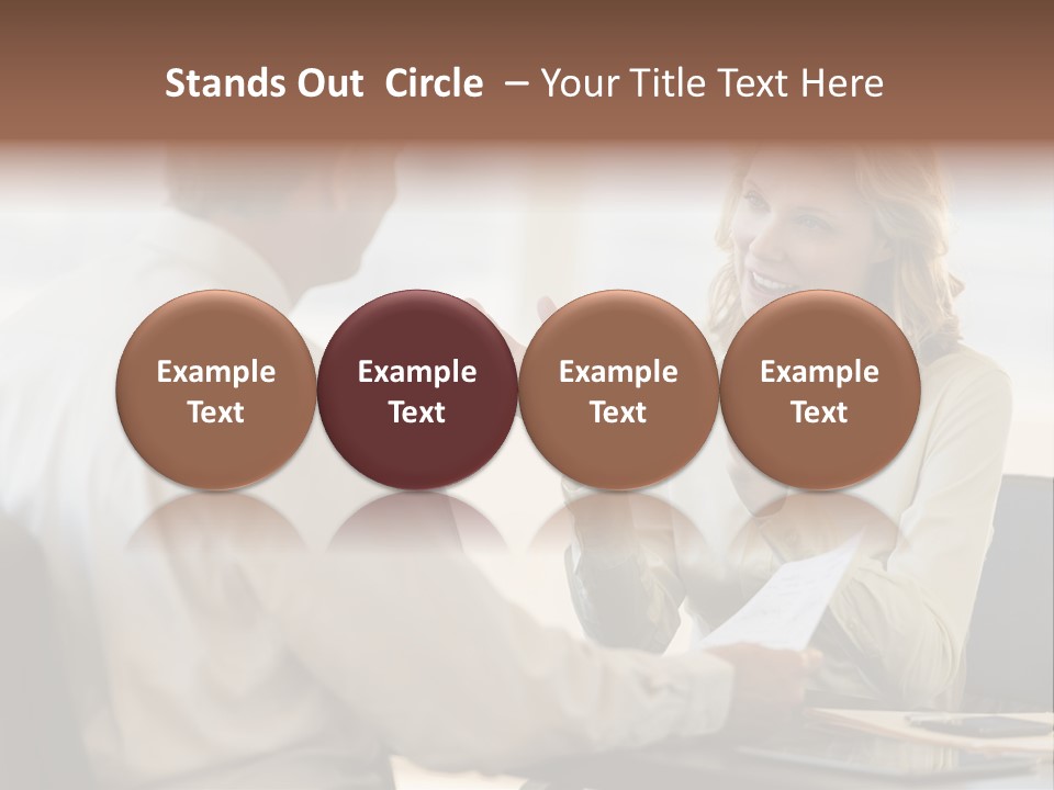 Discussion Sitting Business PowerPoint Template