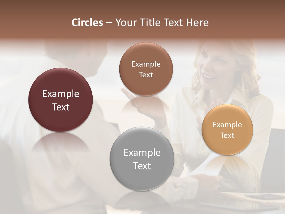 Discussion Sitting Business PowerPoint Template