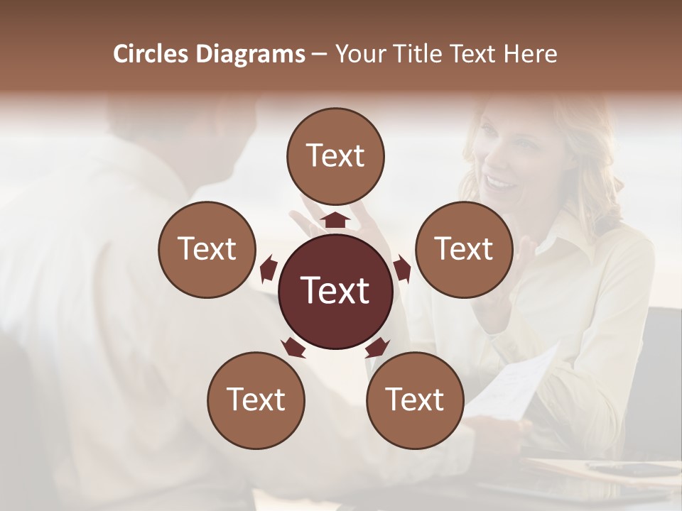 Discussion Sitting Business PowerPoint Template