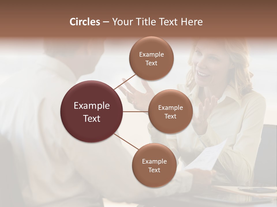 Discussion Sitting Business PowerPoint Template