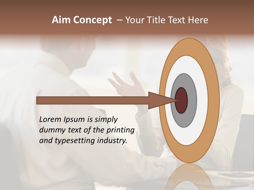 Discussion Sitting Business PowerPoint Template