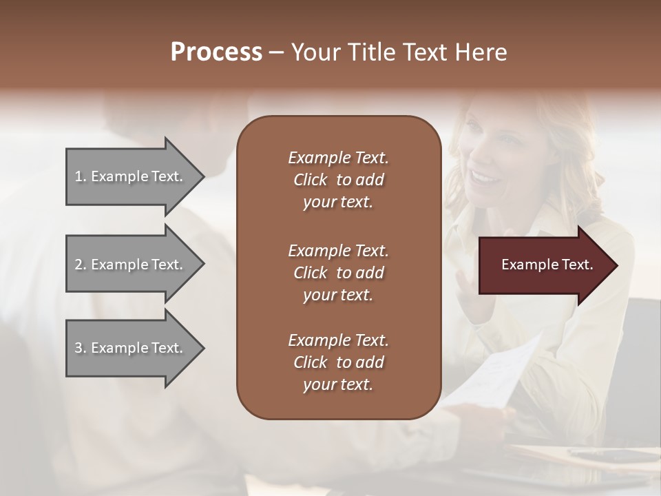 Discussion Sitting Business PowerPoint Template