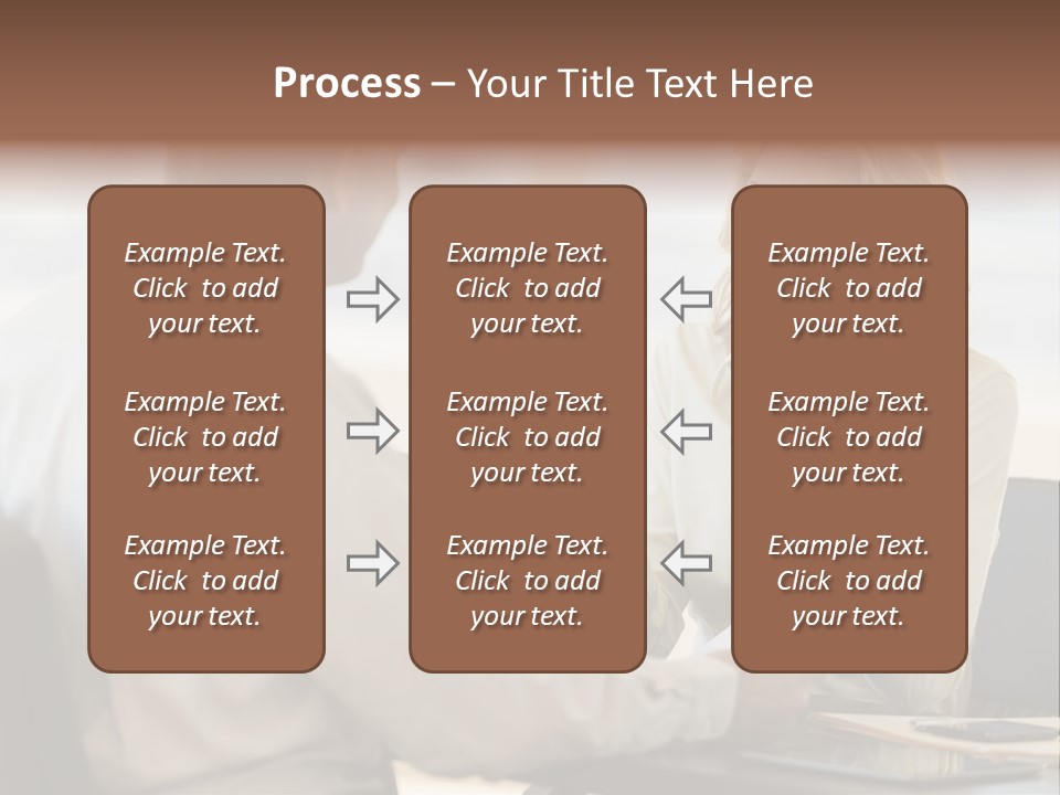 Discussion Sitting Business PowerPoint Template