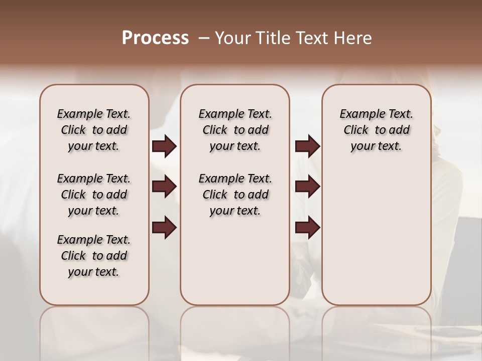 Discussion Sitting Business PowerPoint Template
