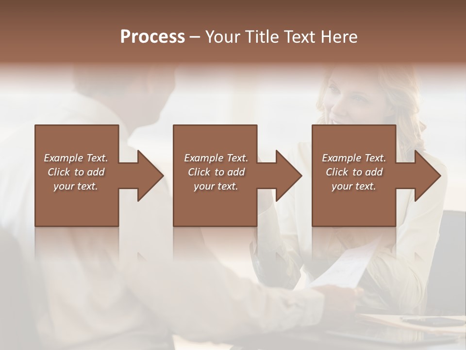 Discussion Sitting Business PowerPoint Template
