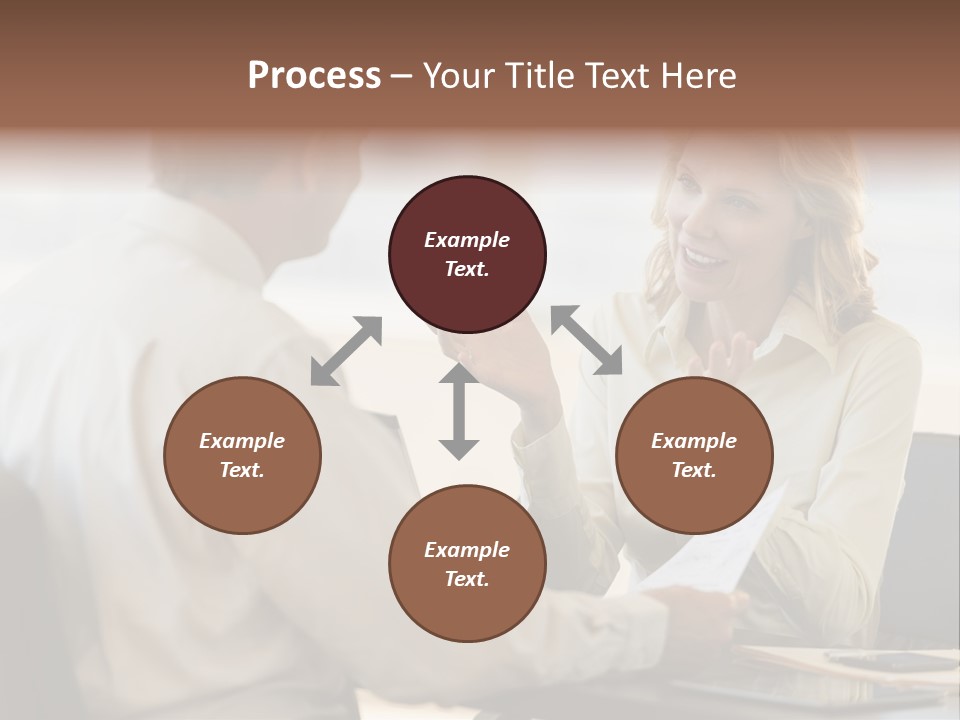 Discussion Sitting Business PowerPoint Template
