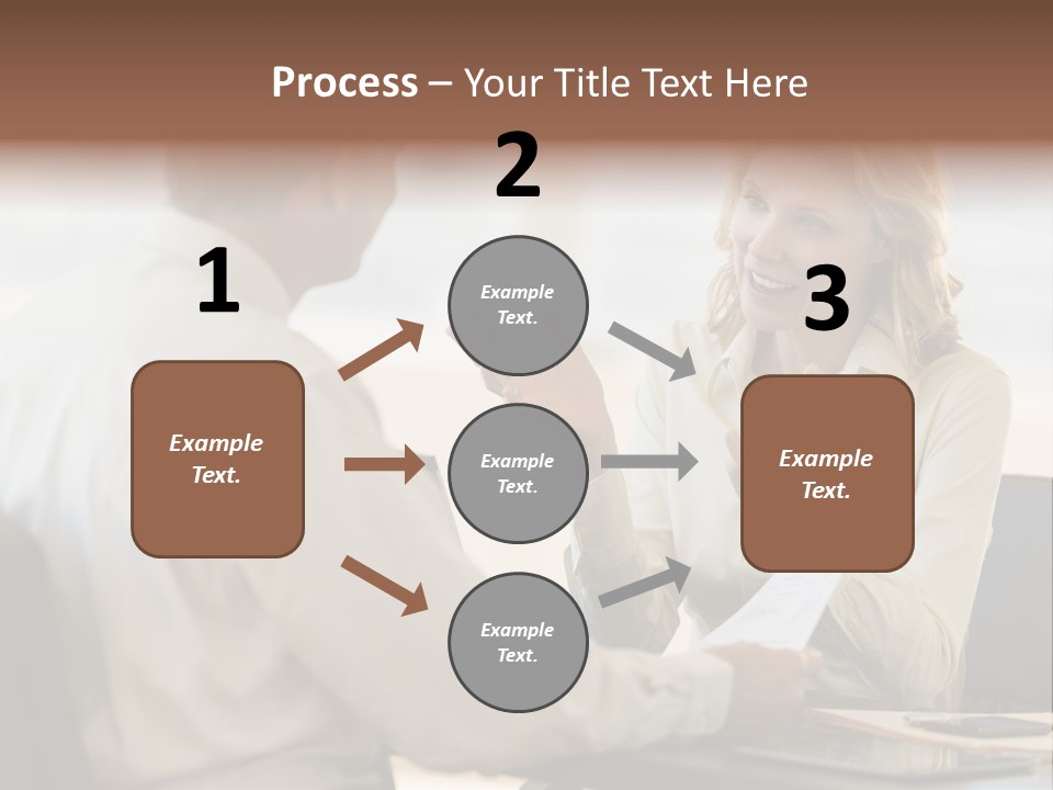 Discussion Sitting Business PowerPoint Template