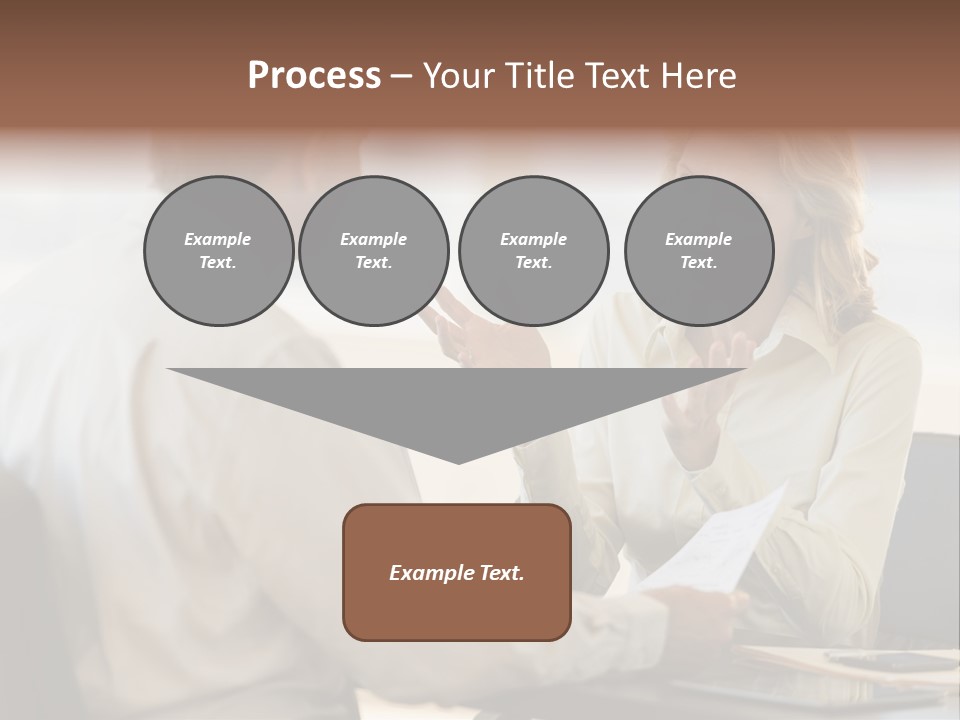 Discussion Sitting Business PowerPoint Template