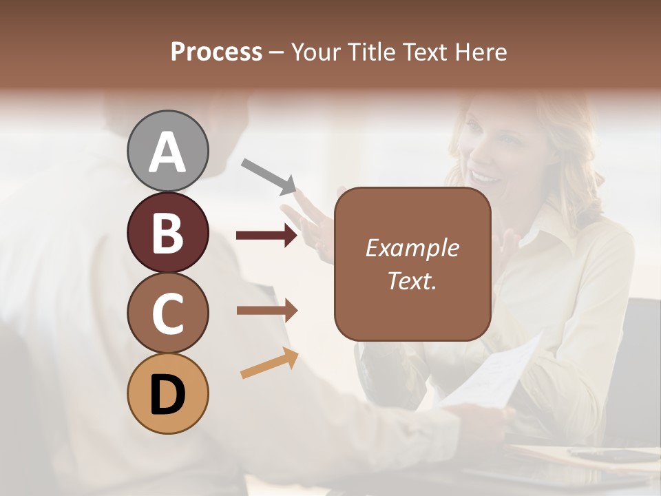 Discussion Sitting Business PowerPoint Template
