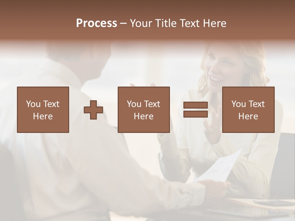 Discussion Sitting Business PowerPoint Template