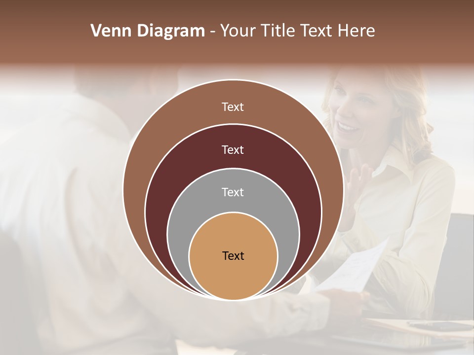 Discussion Sitting Business PowerPoint Template