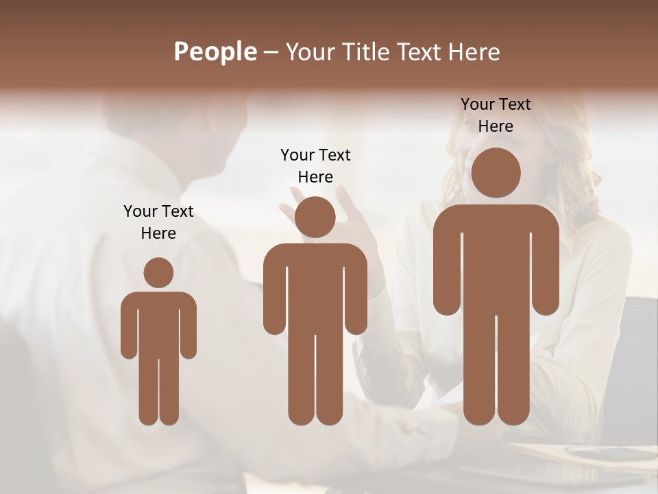 Discussion Sitting Business PowerPoint Template