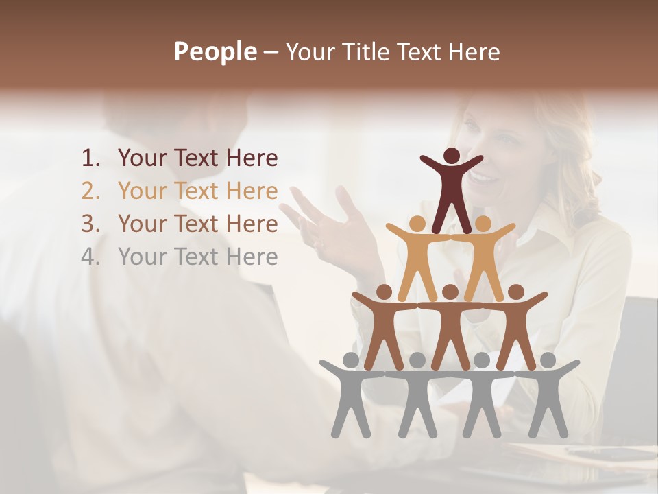 Discussion Sitting Business PowerPoint Template