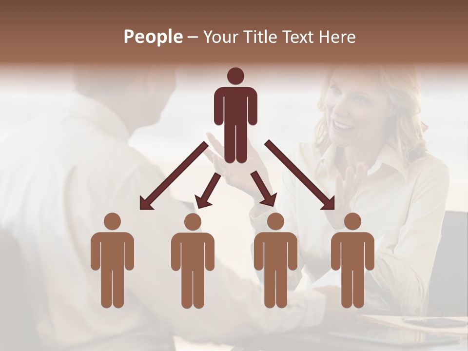 Discussion Sitting Business PowerPoint Template