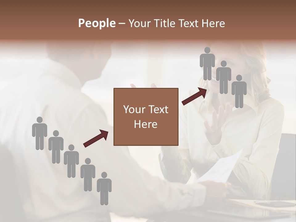 Discussion Sitting Business PowerPoint Template