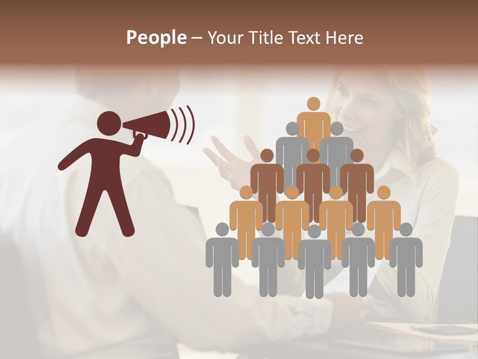 Discussion Sitting Business PowerPoint Template