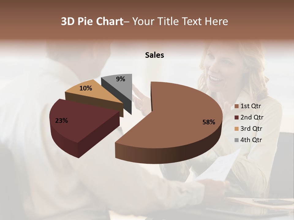 Discussion Sitting Business PowerPoint Template
