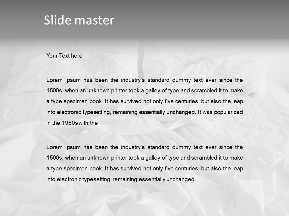 Messy Crumpled Apartment PowerPoint Template