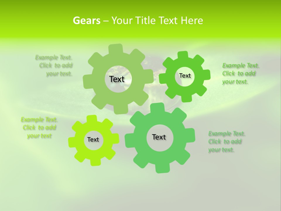 Textured Leaf Transparent PowerPoint Template