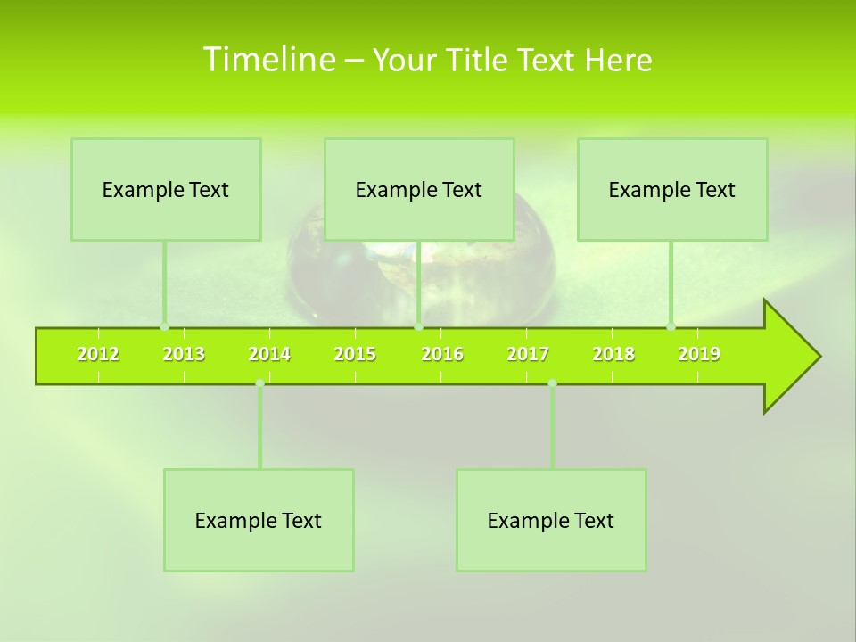 Textured Leaf Transparent PowerPoint Template