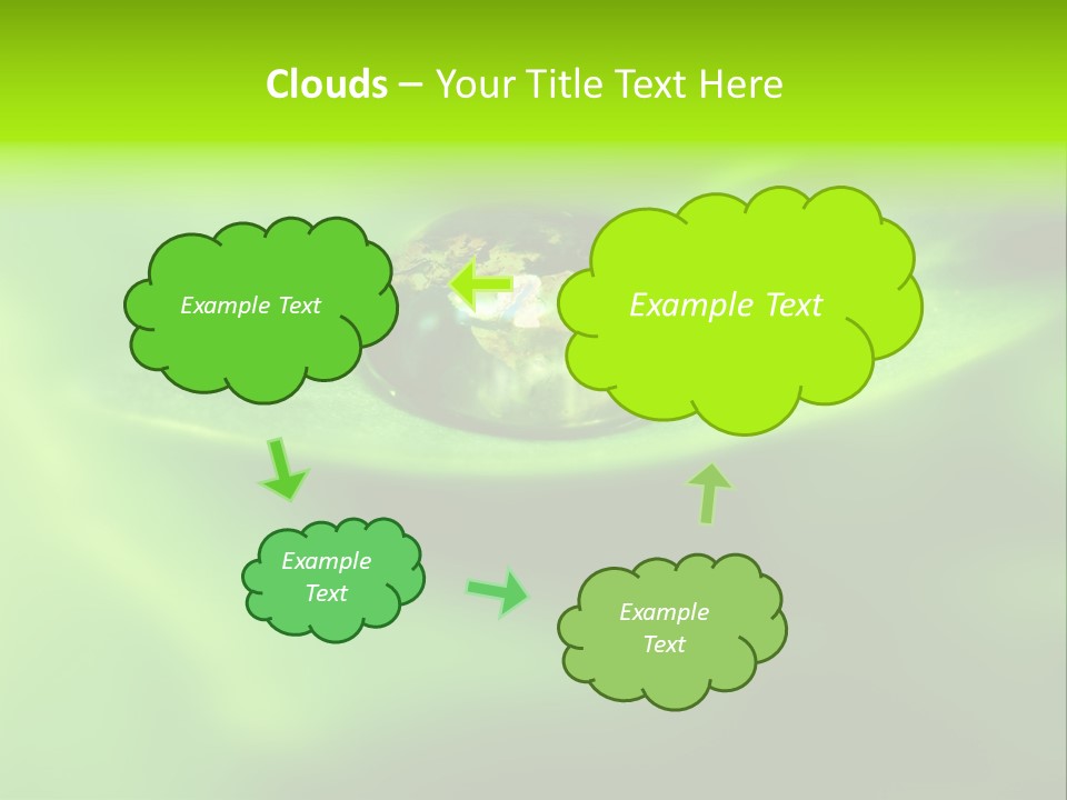 Textured Leaf Transparent PowerPoint Template