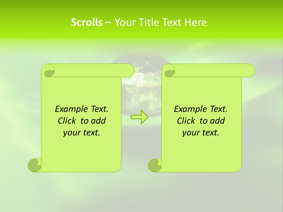 Textured Leaf Transparent PowerPoint Template