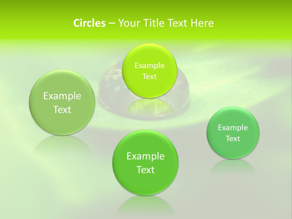 Textured Leaf Transparent PowerPoint Template