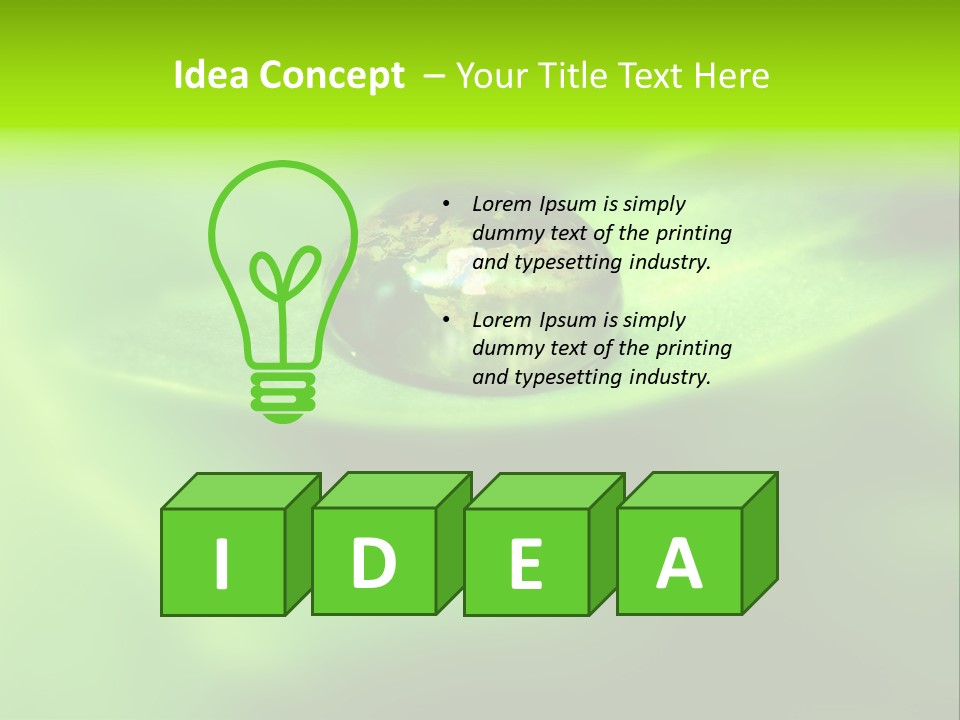 Textured Leaf Transparent PowerPoint Template