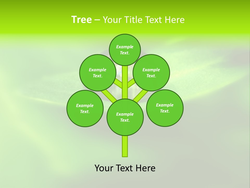 Textured Leaf Transparent PowerPoint Template