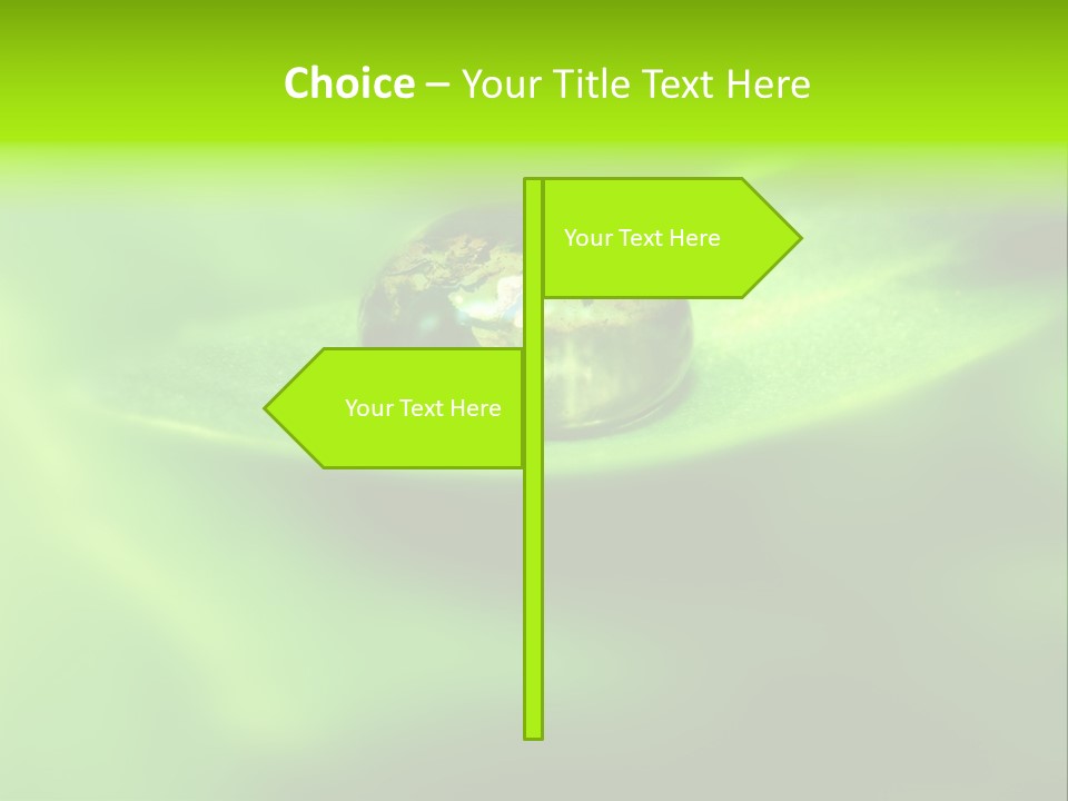 Textured Leaf Transparent PowerPoint Template