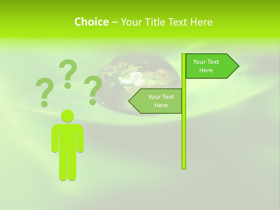 Textured Leaf Transparent PowerPoint Template