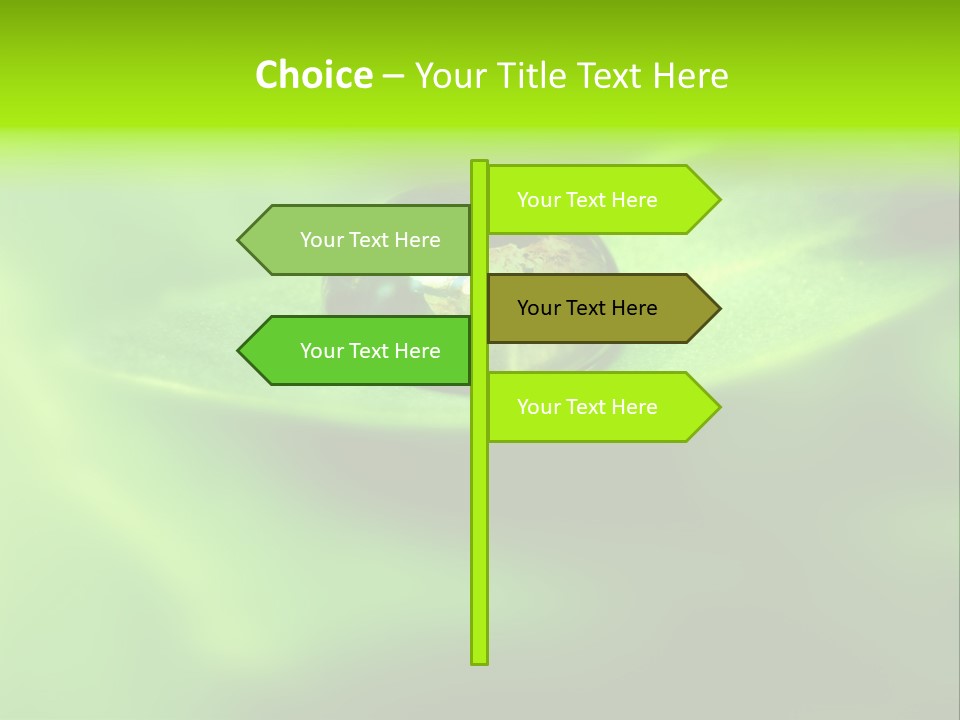 Textured Leaf Transparent PowerPoint Template